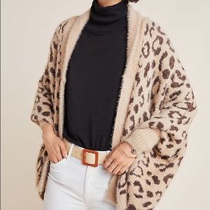 Anthropologie leopard sweater